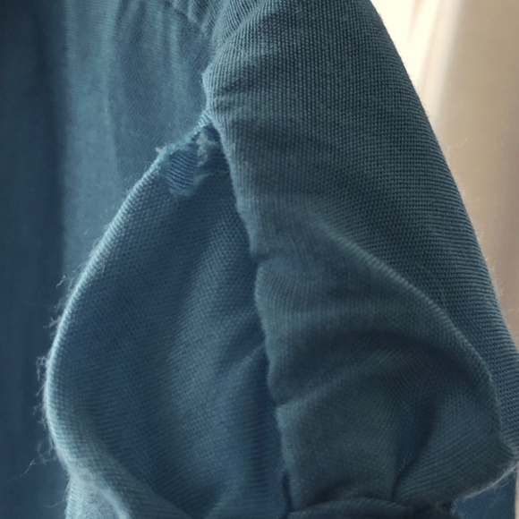 Beautiful Blue Silk/Cotton blend top - Picture 6 of 6